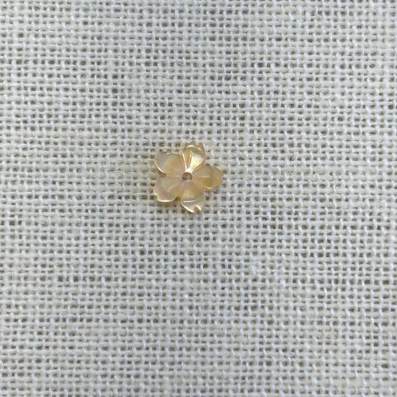 8mm Gold Cherry Blossom