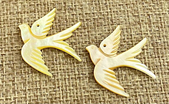 Mother of Pearl Bird Charm