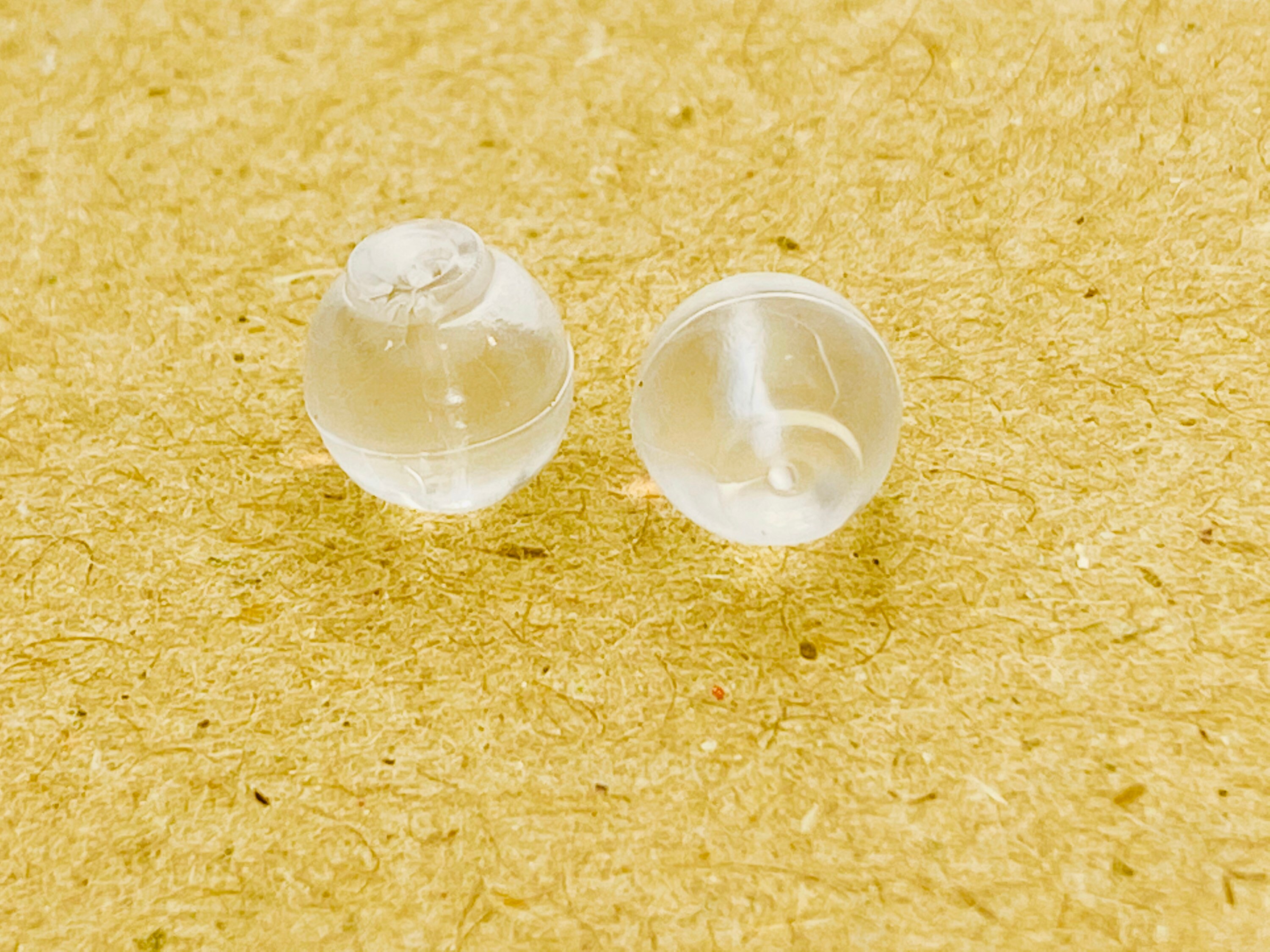 Clear Silicone Earring backs 5.2mm Ear Clutch Earnut