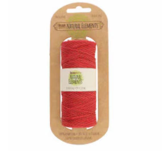 50gm scarlet hemp spool, SKU#HEMP10SCT