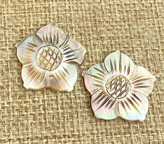 Mother of Pearl Flower Charm
