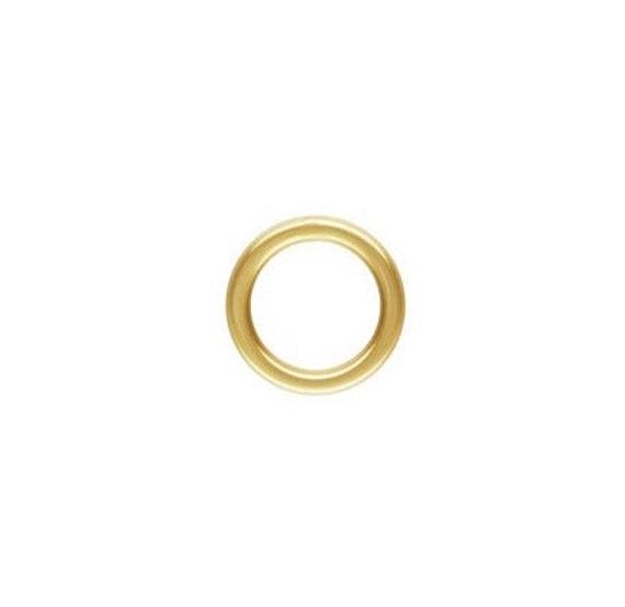 16ga Closed Jump Ring 1.27x9mm, 14k Gold Filled, Sterling Silver, #4004532C