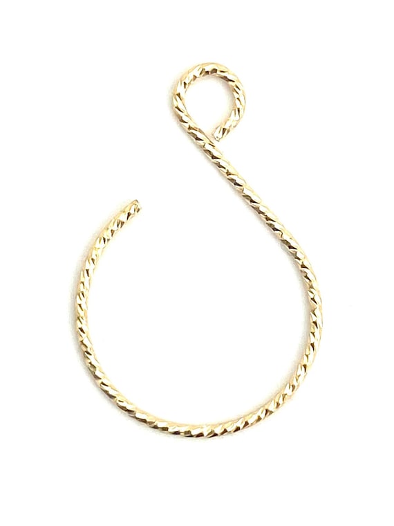 14KGF 18 x 26mm Sparkle Balloon Ear Wire , Sku#4006611P1