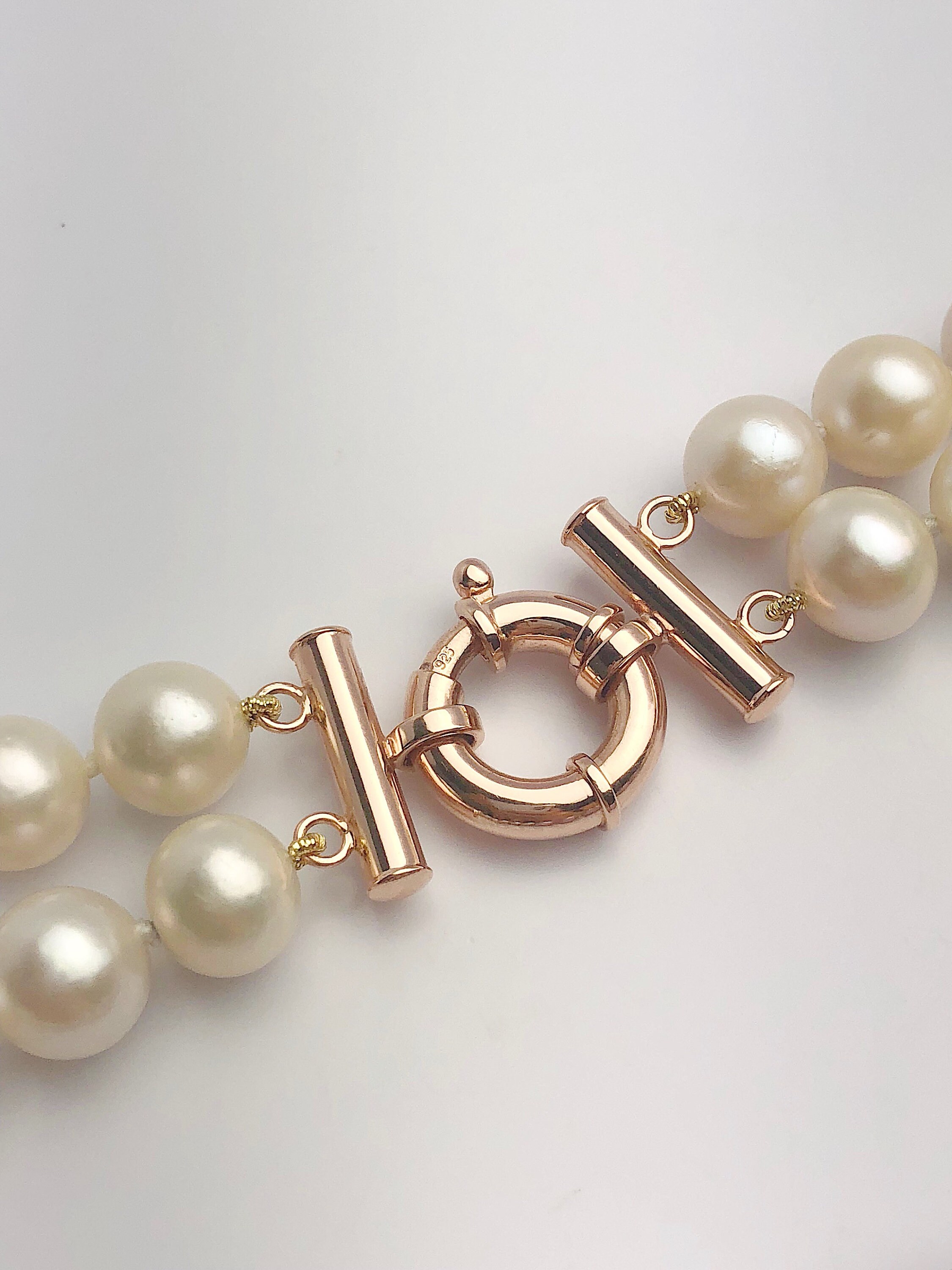 Edison Pearl Double Strand Necklace, Natural Color, 1013mm