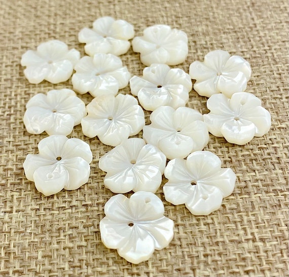 Mother of Pearl Flower Charm Sku#M79