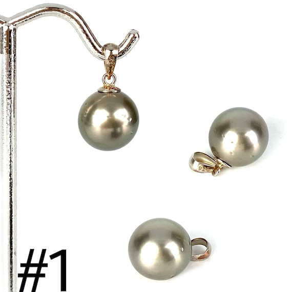 10mm Tahitian pearl pendant, SKU# 11173