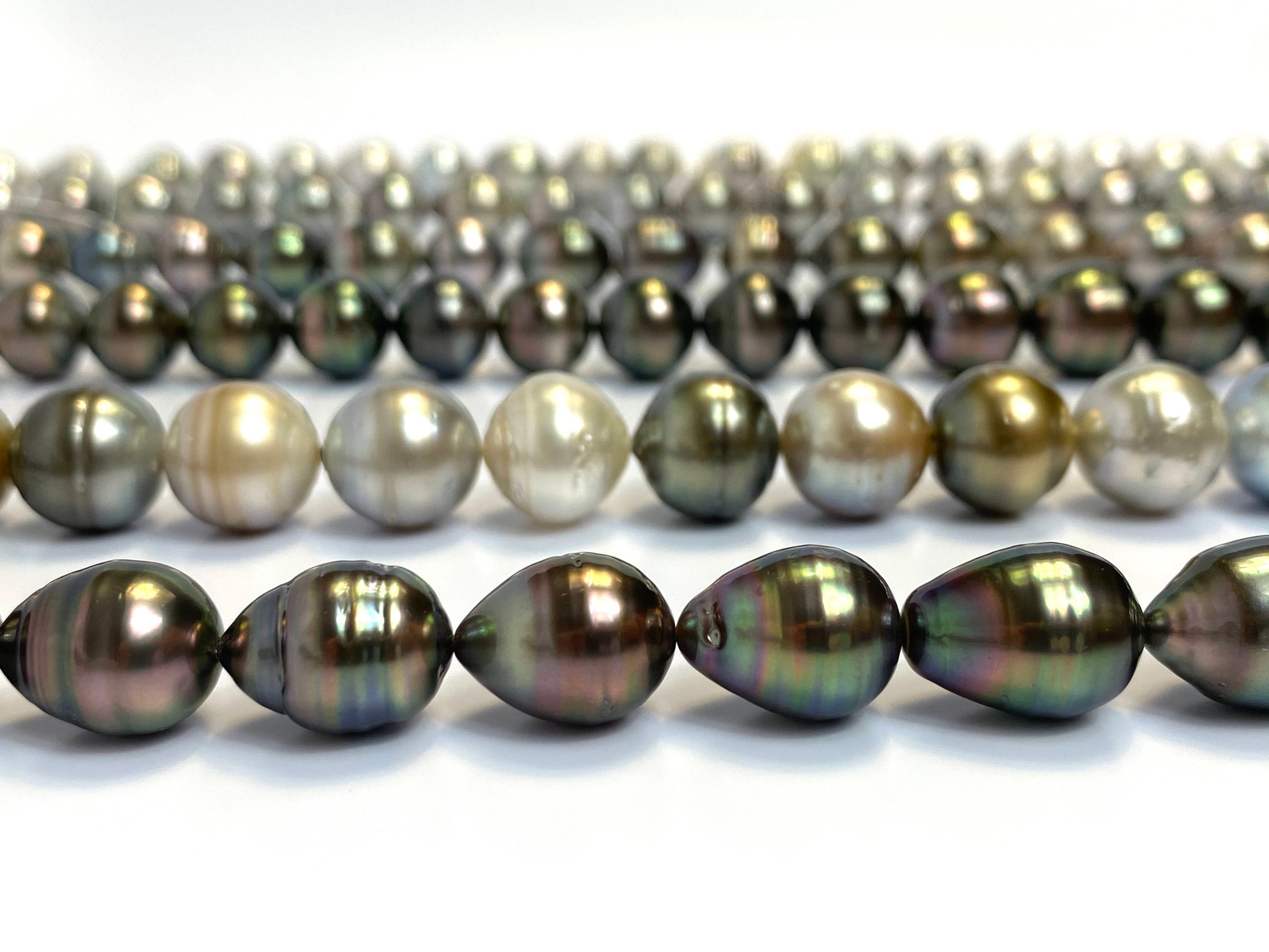 15mm Tahiti Pearl Strands, Gorgous Tahitian Pearls, Large Sku 964