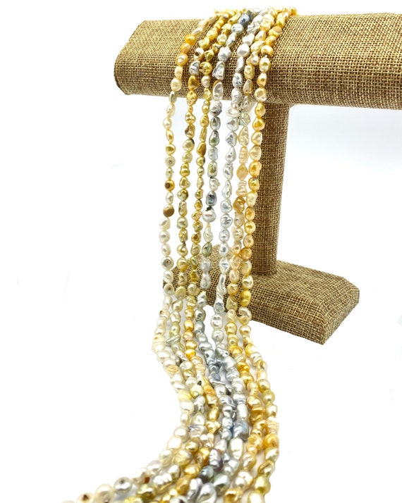 100% natural golden south sea Keshi, SKU#11190