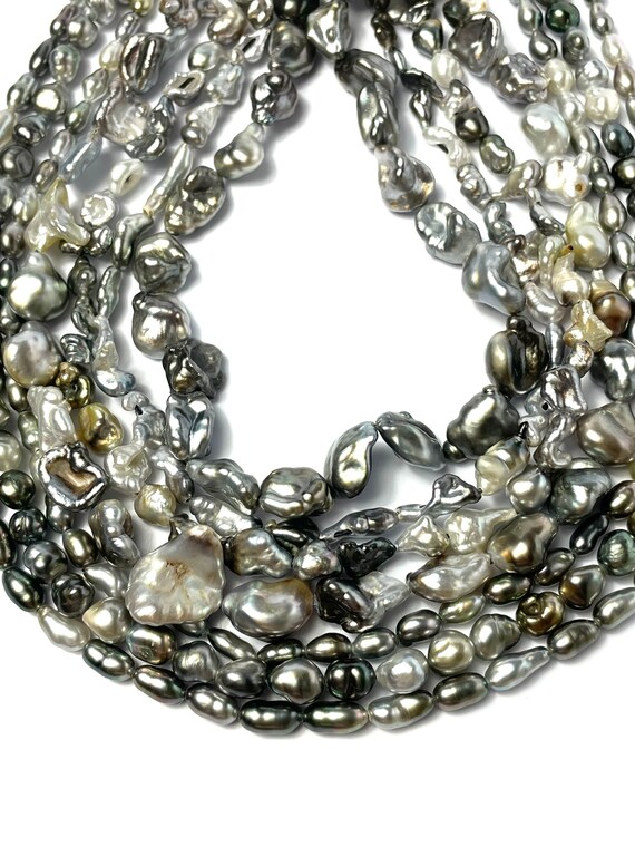Tahitian Keshi pearl strands, SKU#3005