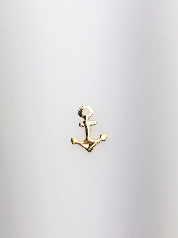 14K Gold Fill Anchor Charm w/ Ring, 8.0x10.3mm, Made in USA - 511