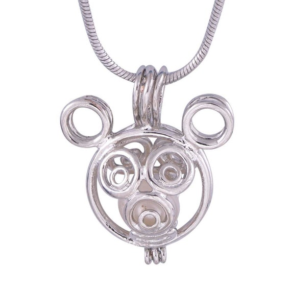 Cage Pendant for  5 mm to 8 mm Loose Pearl Bear (CP32)