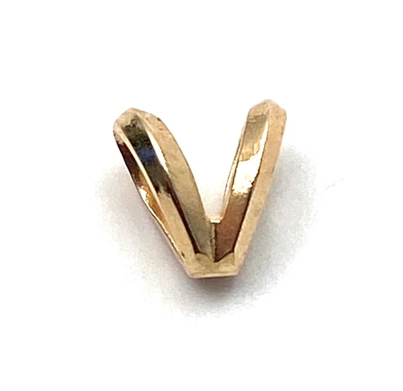 14K solid yellow gold pendant loop, SKU# 11-55-29