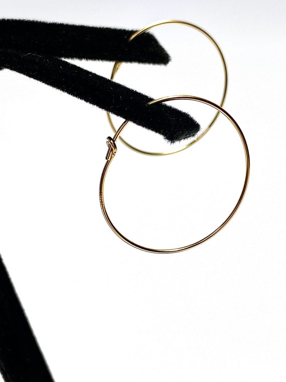 Wire Beading Hoop Earrings