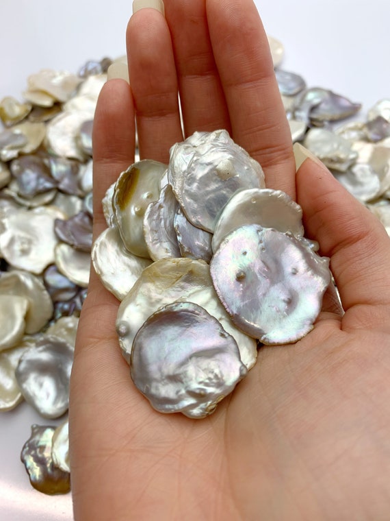 Freshwater Keshi Coin Pearls