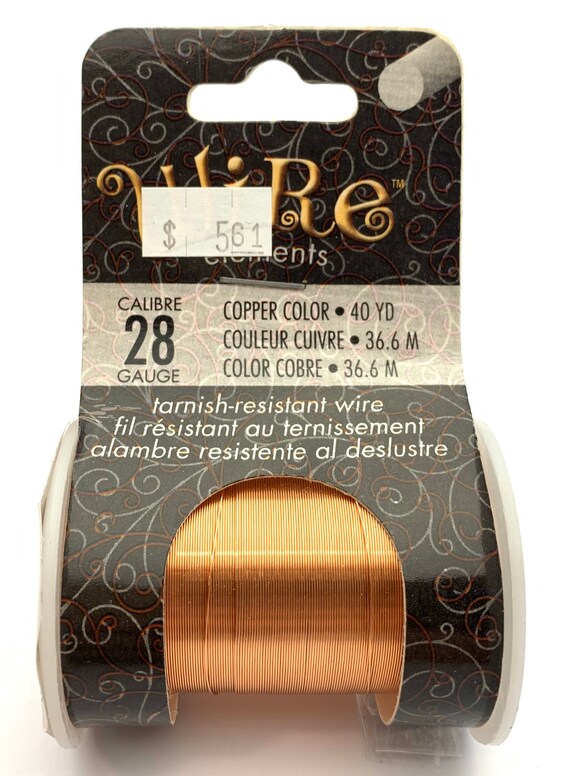 Gold, Silver, and Copper Color Tarnish - Resistant Wire 28 Gauge