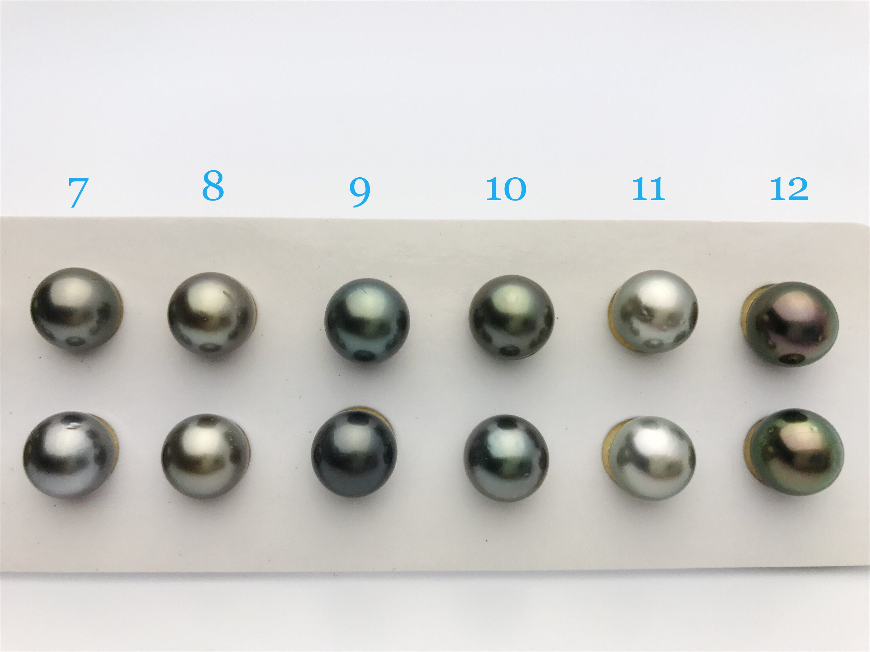 9mm Tahitian Loose Matched Pearls, 9mm Round (151)
