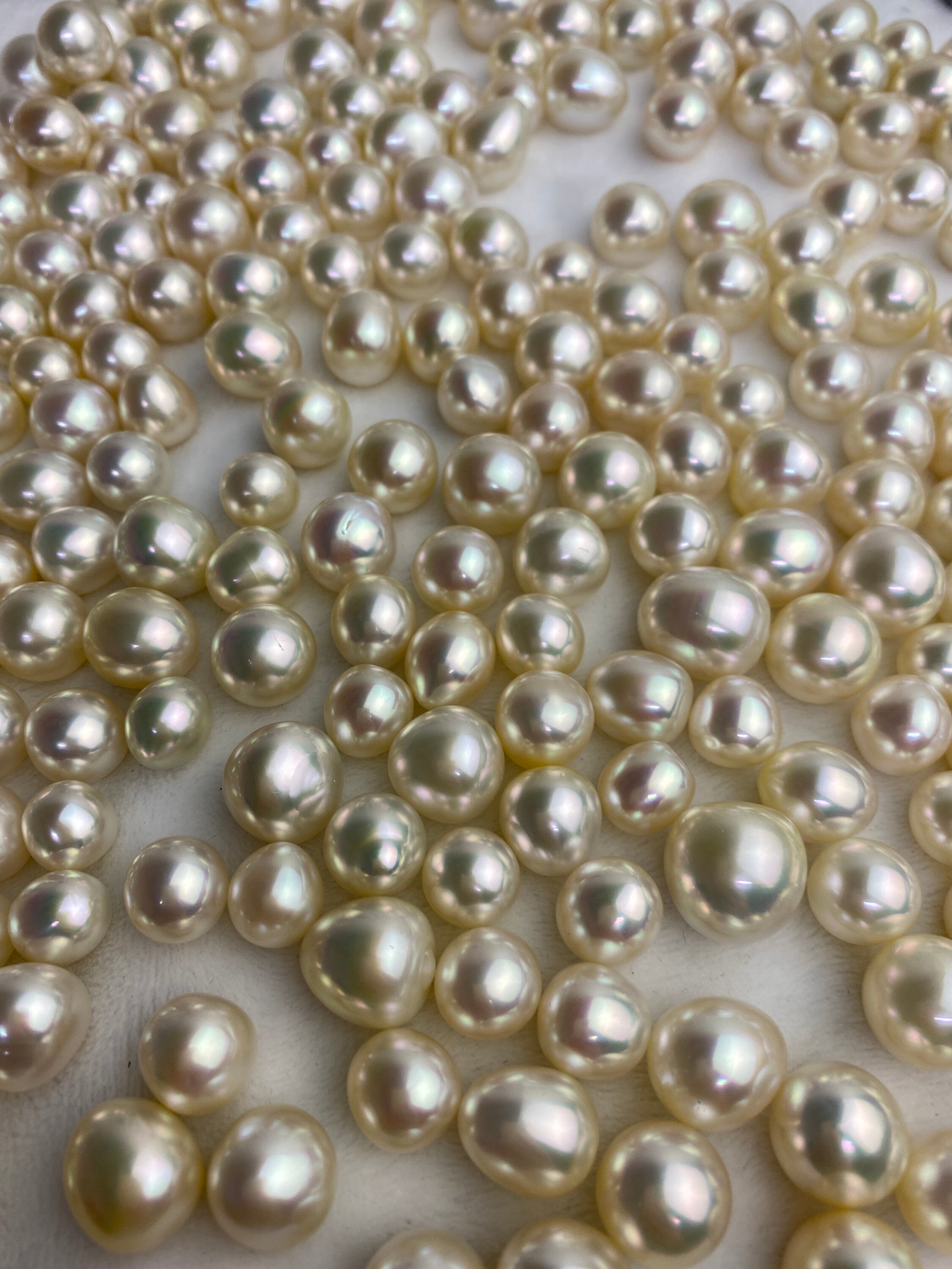 Golden South Sea Loose Pearls, Ovals - Drops, 10mm - 12mm, AA Quality –  Aloha Pearls & Schwartz