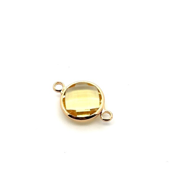 Yellow crystal charm M2148