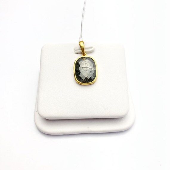 Diamond 14K Gold 3.37 Carat Pendant.  100% Natural Color