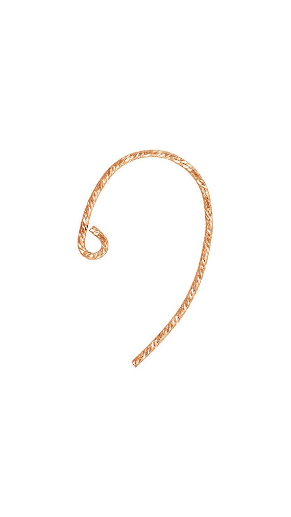 Sparkle Bass Clef Ear Wire .030" (0.76mm), 14k gold filled. Made in USA #4806408P1