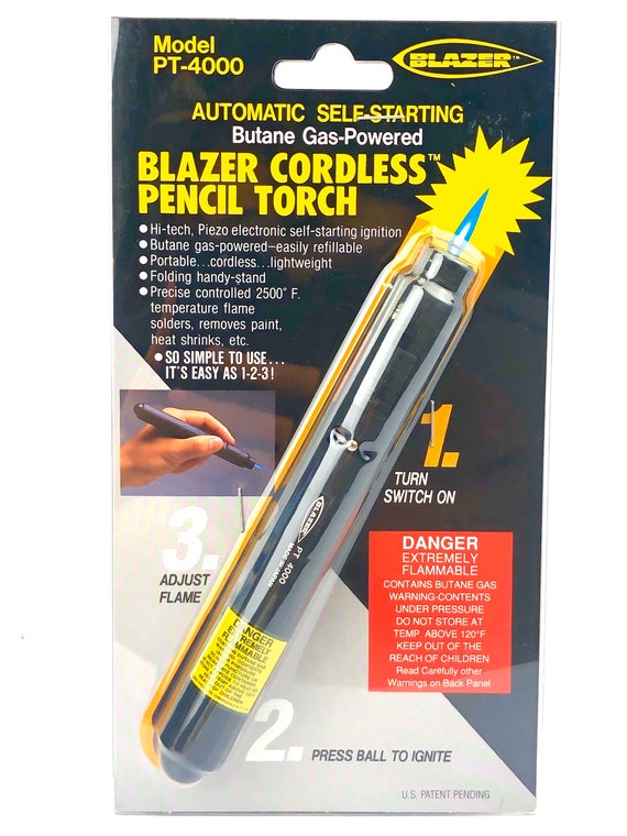 Cordless pencil torch , butane gas powered , SKU # PT-4000