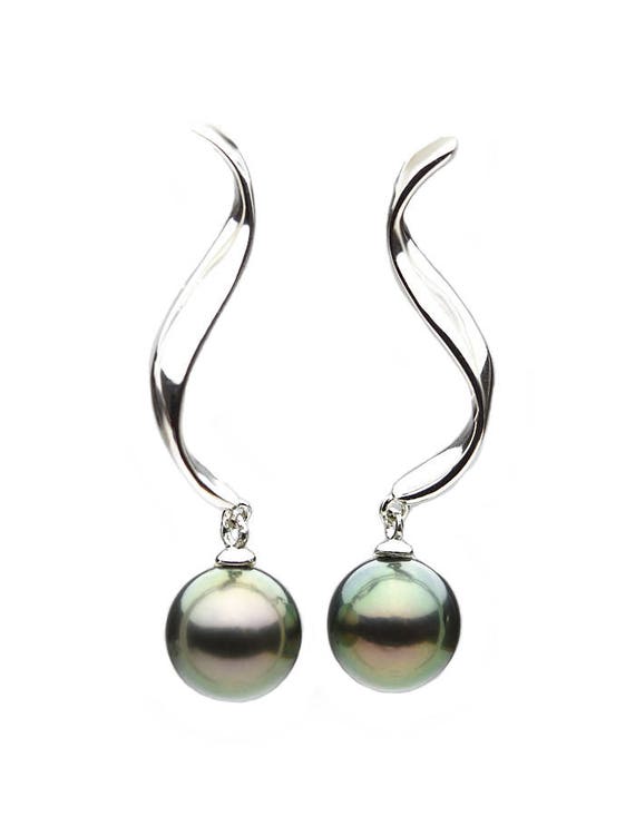 Sterling Silver Earring Pearl Setting SE22 Setting only. No pearl included.