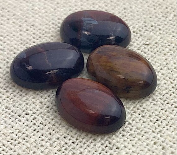 Red Tiger Eye Oval Cabochon