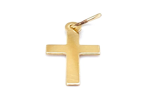 14KGF Cross Charm , Sku#1405-C