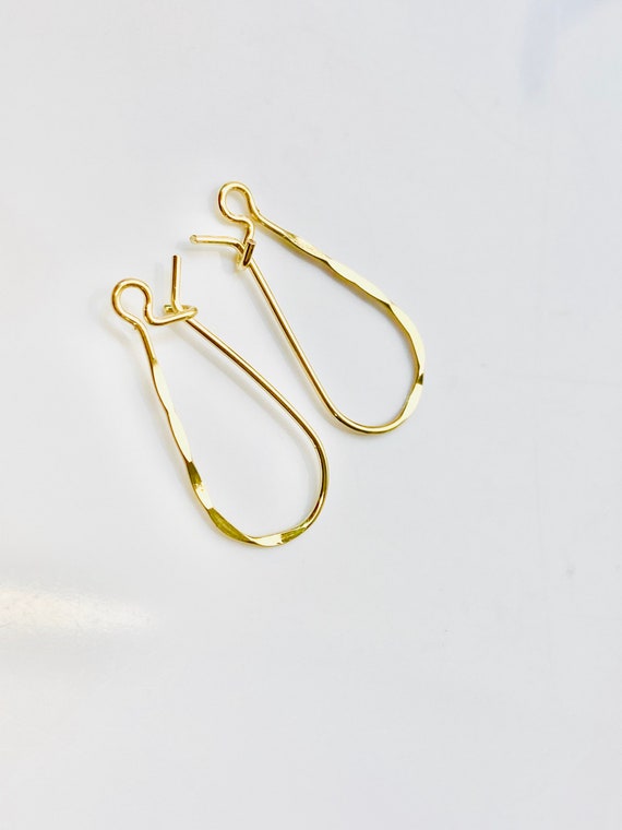 Stunning 14KGF hammered ear wire, 14K gold fill , Sku # 756-25 MM HMM
