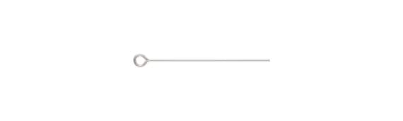 Eyepin 24ga .020x1.0"(0.50x25.4mm)AT, 14k gold filled. Made in USA. 5005464