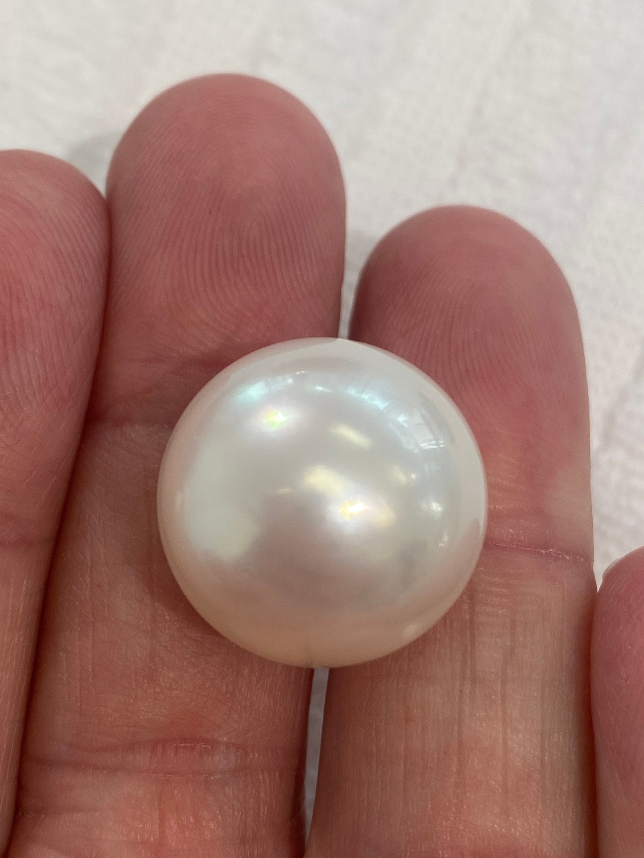 19.8mm White south sea pearl from Australia Round shape AA Etsy