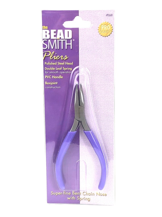 Super fine bent nose with spring , SKU# PL668