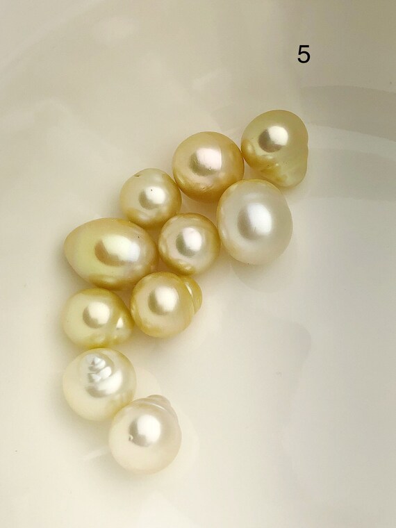 10 perles - Perles de de de SouthSea de Birmanie - couleur naturelle - 9 à 13mm (#530 n ° 1-6) b85133 10 perles - Perles de de de SouthSea de Birmanie - couleur naturelle - 9 à 13mm (#530 n ° 1-6) b85133