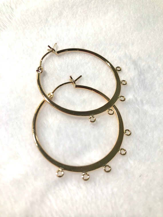 14KGF Hoop Earrings