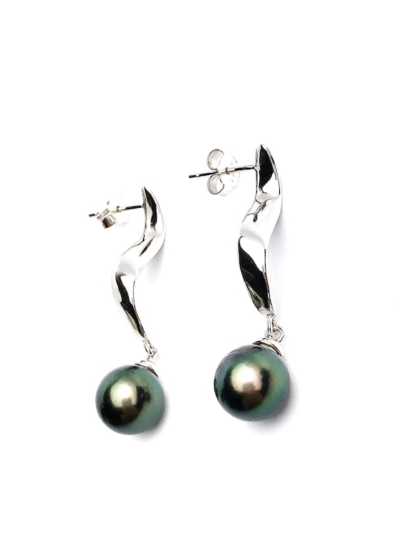 Sterling Silver Pearl Earring Settings - SE22. Setting only. No pearls included.