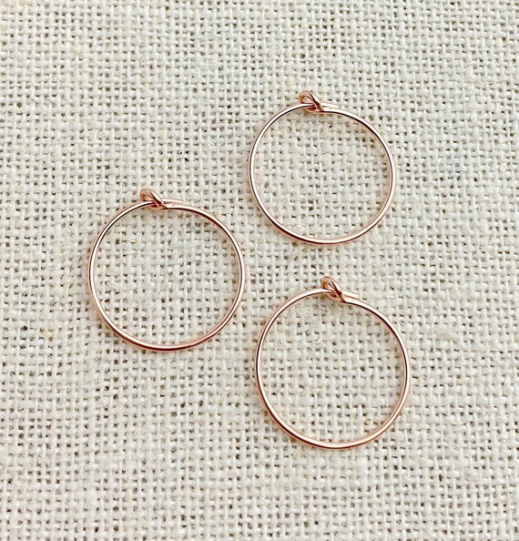 Rose Gold Filled Wire Beading Hoop (.70x15.0mm)