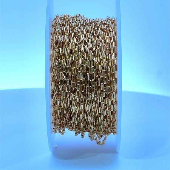 14KGF 3.55mm Flat Oval Rolo Hamilton Finish Chain, SKU#14SM1217