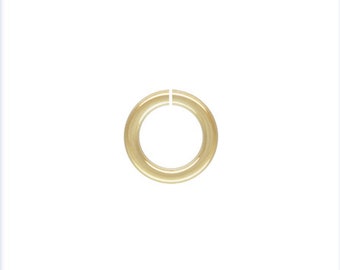 20.5ga Open Jump Ring 0.76x4.5mm, 14k Gold Filled, Sterling Silver, Sku#4004470