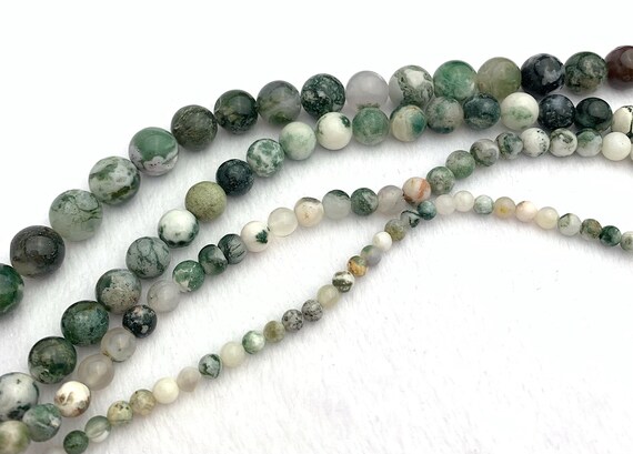 Moss Agate Bead Strand Sku#M2902