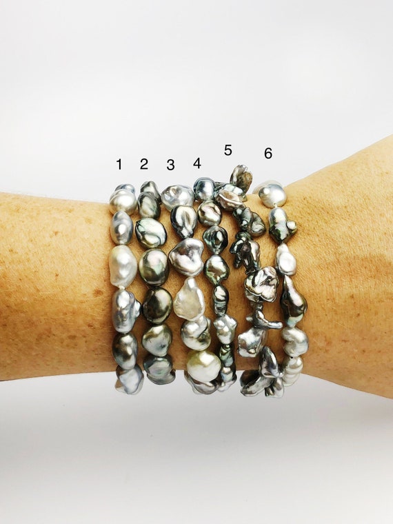 Keshi Tahitian Pearl Bracelets (292 No. 1-6)