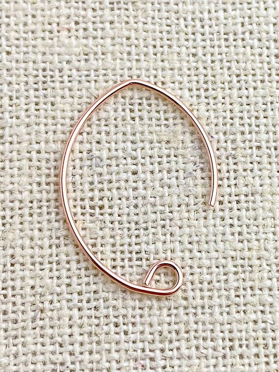 14k RGF V Shape Ear Wire .030”(.76mm)