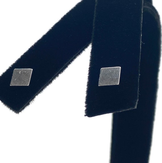 Sterling silver diamond shape earring stud, SKU# 7.020-5