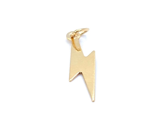 14KGF Lightning Charm , Sku#1173-C