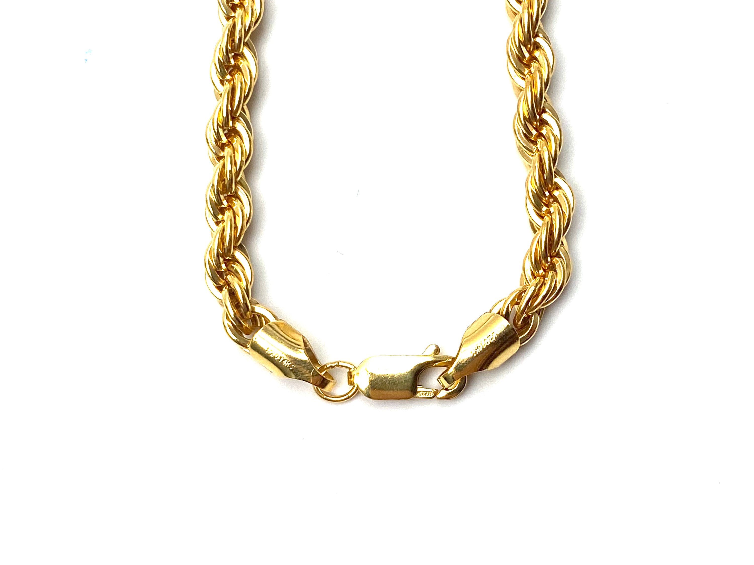 5mm 14KGF French rope chain, 18” 26” chain, SKU FR5
