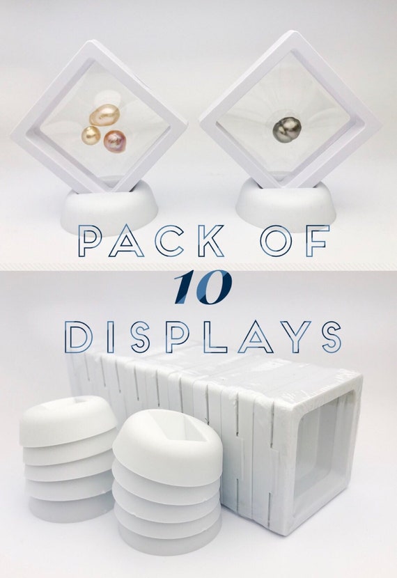Pearl & Gem Display, Pack of 10, Wholesale QTY Displays, Gemstone Display