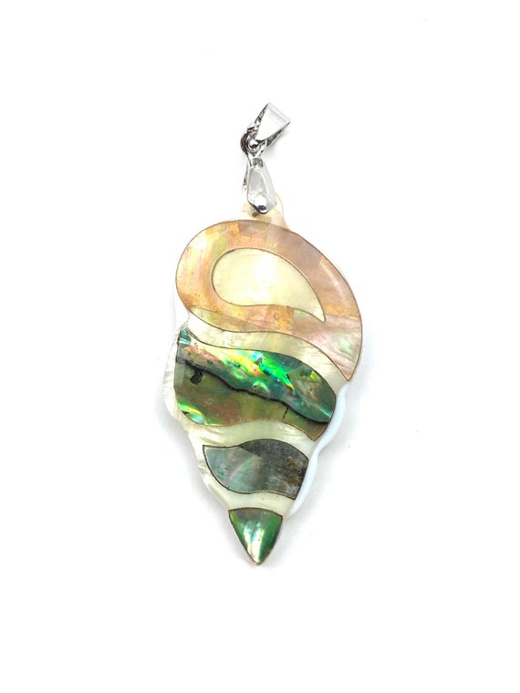 Shell abalone mother of pearl pendant, SKU# M921
