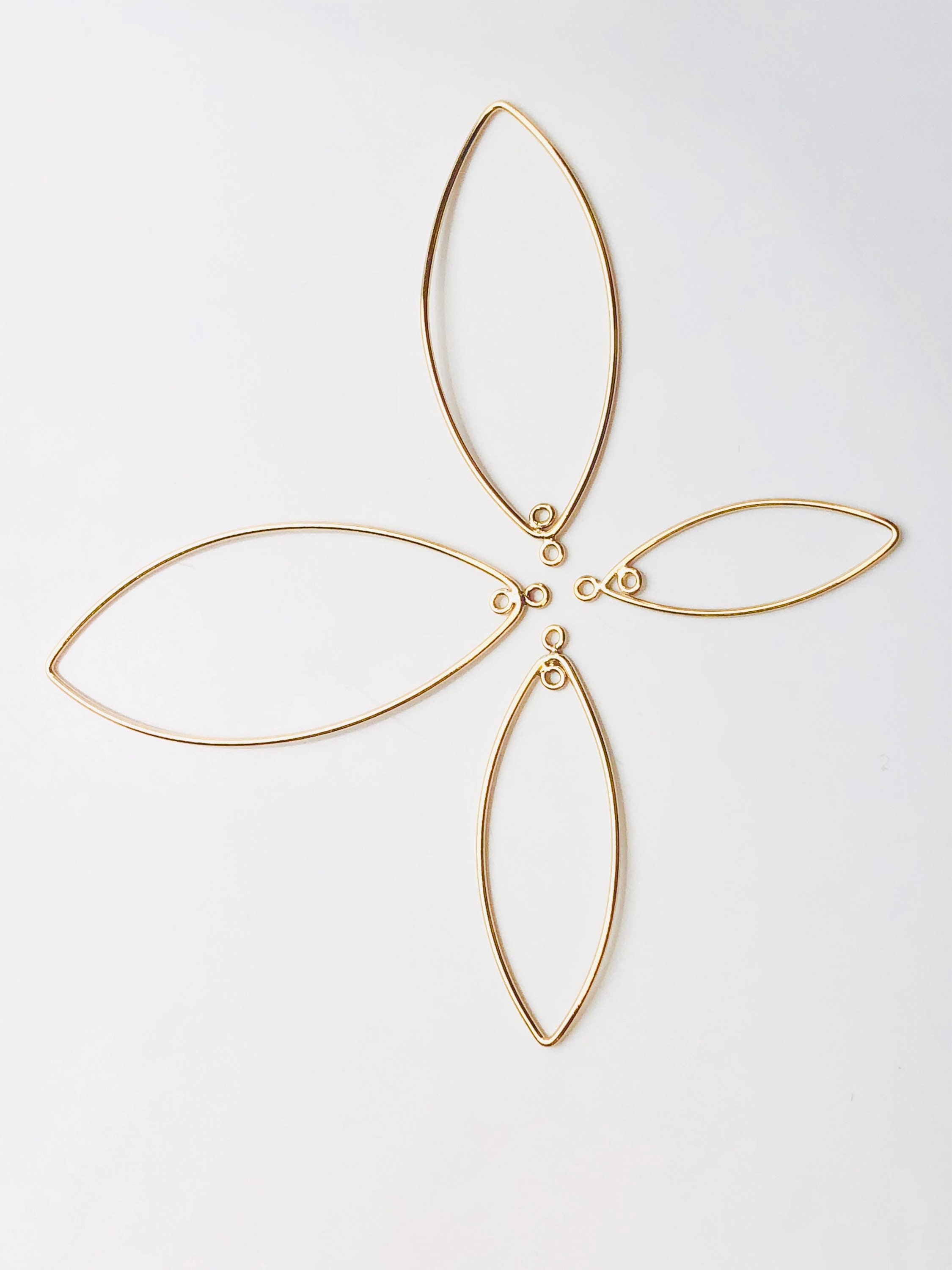 Beautiful 14kgf “ Leaf “ Shaped Wire , 14K Gold Filled , Sku Beautiful 14kgf “ Leaf “ Shaped Wire , 14K Gold Filled , Sku