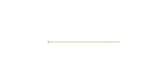 Headpin 26ga .016x1.5"(0.41x38.1mm).045"Head, 14k gold filled. Made in USA. #4005366