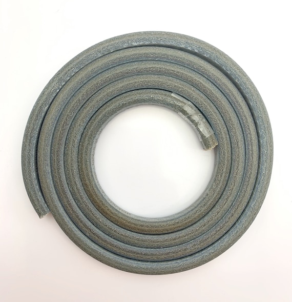 Hollow Sky Blue Leather Cord 1 Meter - 10x7mm