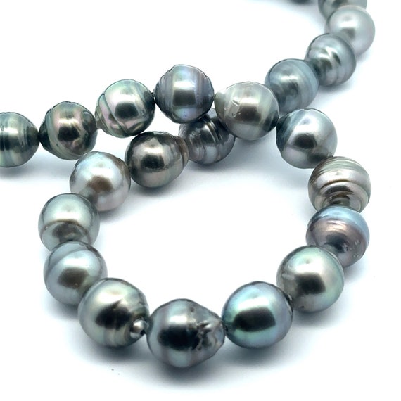 100% natural BLUE tassel Tahitian pearl strand, SKU#TP118